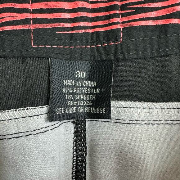 Atwater Checks Men’s 30 Board Shorts Stretch Cinch Fly Side Pocket - Picture 5 of 10